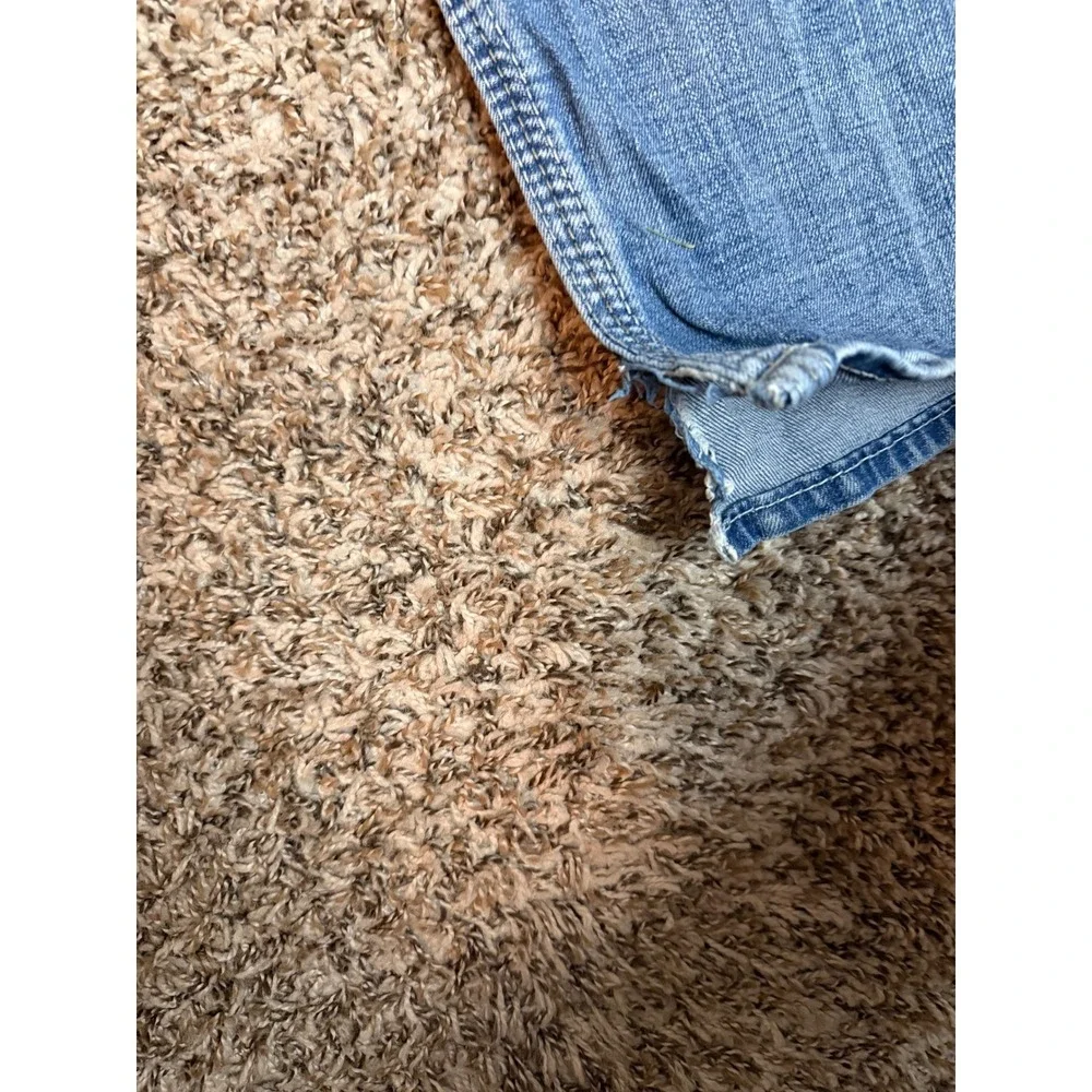 BKE Jake Straight Leg Jeans Mens 32x31 Light Wash Denim Distressed Frayed Hem - Picture 5 of 9